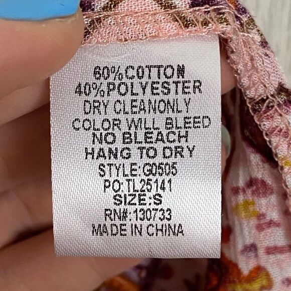 Umgee | Boho Bell Sleeve Tassel Dress Size Small - Picture 11 of 12